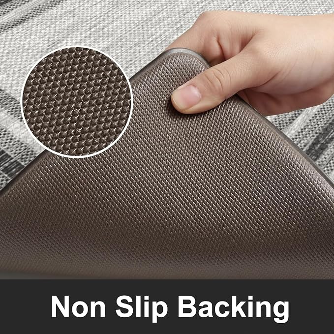 KIMODE Anti Fatigue Kitchen Mat, Cushioned Farmhouse Kitchen Runner Rug - Image 4