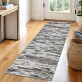 2x6 Modern Abstract Runner Rug for Hallways, Non-Shedding Washable Runners for by SiiloomRug