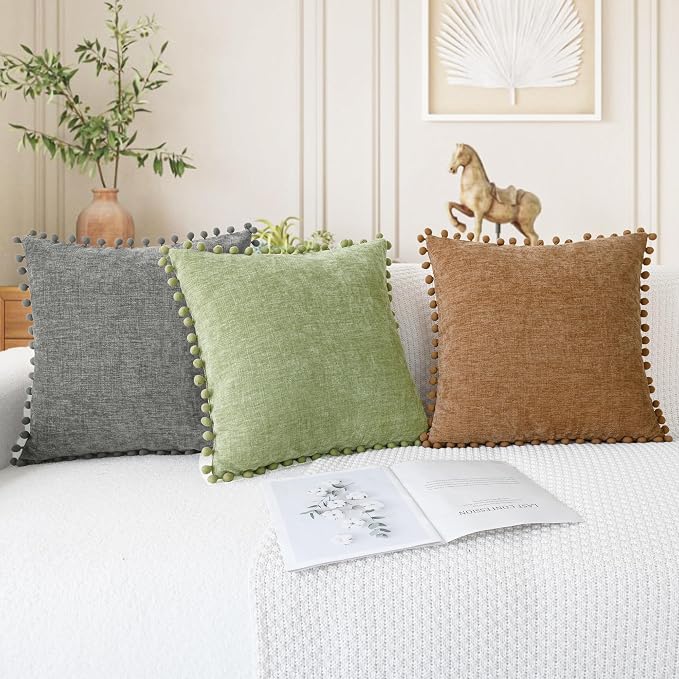 CaliTime Throw Pillow Covers Decorative 20 X 12 Inches Pack of 2 Cozy Solid - Image 5
