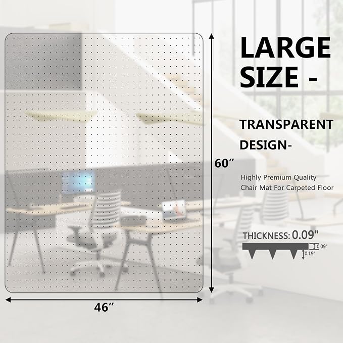 Amyracel Extra Large Office Chair Mat - Image 7