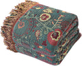 MSGKV Cotton Bed Blanket for Couch and Sofa Blankets for Living Room Bedroom by MSGKVHomeTextiles