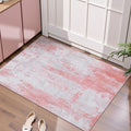 Ciicool Modern Abstract Area Rug, 2x3 Pink Grey Washable Small Entryway Rug by CIICOOLHomeDeco