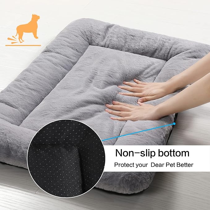 Dog Beds Crate Pad for Medium/Large Dogs Fit Dog Crates, Washable & Anti-Slip - Image 6
