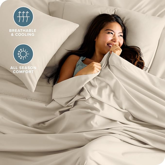 Bare Home Split Head Flex King Sheet Set - Image 4