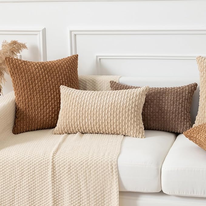 Kevin Textile 12x24 Inch Pillow Cover 1 Pack Boho Decorative Soft Striped - Image 6