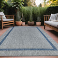 Bordered Outdoor Rug 8x10 Washable Outside Carpet by Unknown