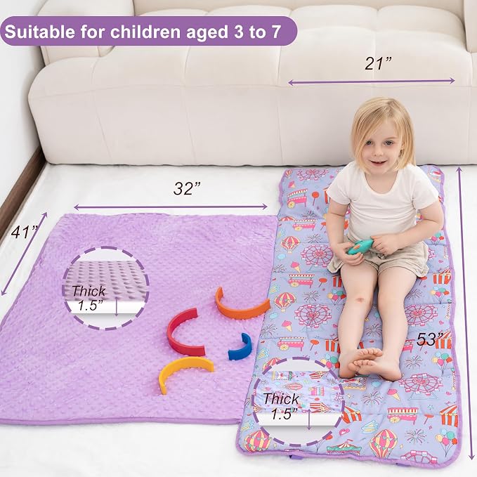 Viviland Toddler Nap Mat, Rolled Sleeping Mats - Image 6
