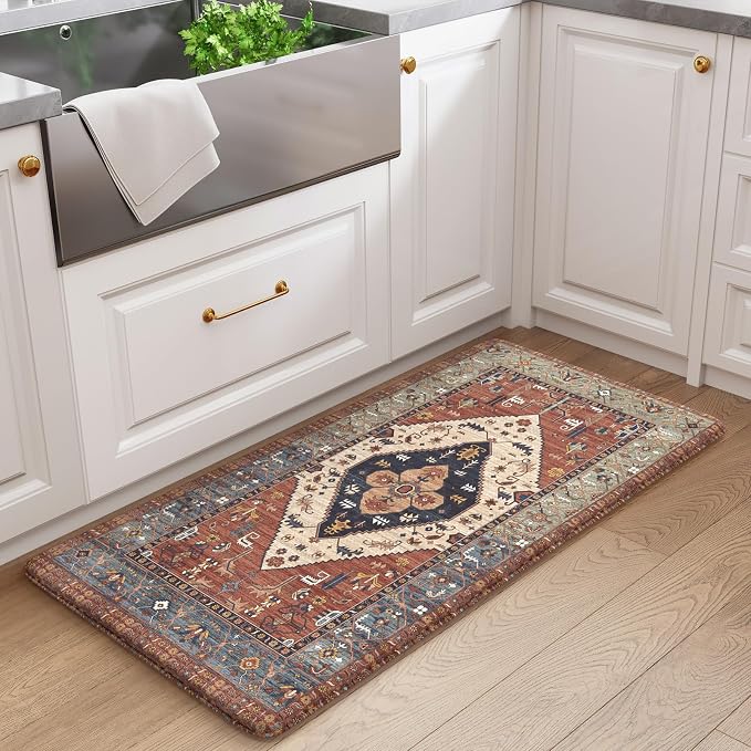 KIMODE Anti Fatigue Mat for Kitchen Floor, Boho Oriental Kitchen Rug, Non Slip - Image 9
