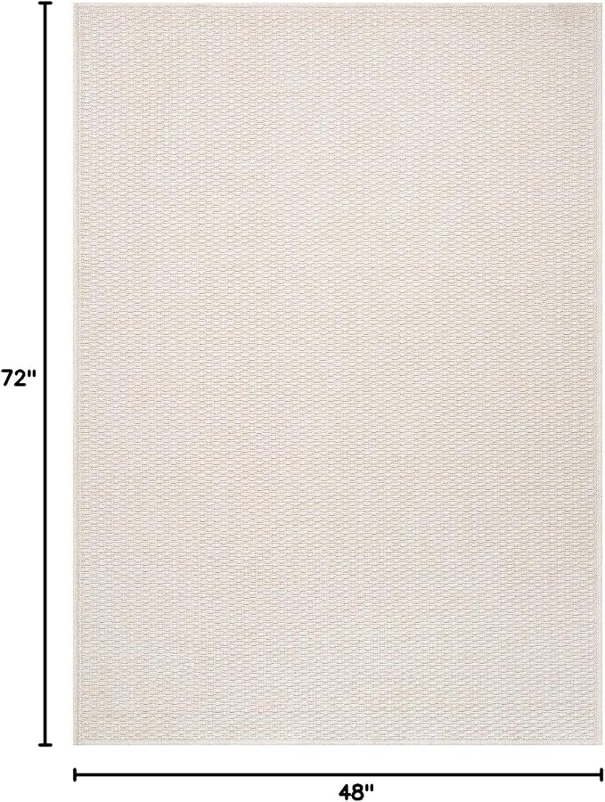 Easy Jute Rug 4x6 Indoor Outdoor Natural Rugs Solid Fiber Rug Woven Area Rug - Image 2