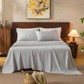100% Linen Sheets California King Size, Breathable & Durable 4-Piece Bed Flax by overket