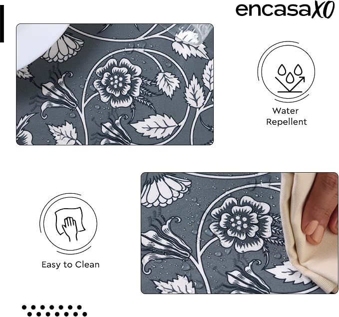 Encasa XO Rectangular 56"x72" Tablecloth | Water-Repellent Polyester Dining - Image 4