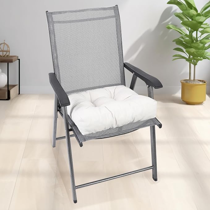 RACE LEAF 19" x 19" Patio Chair Cushions Beige - Image 7