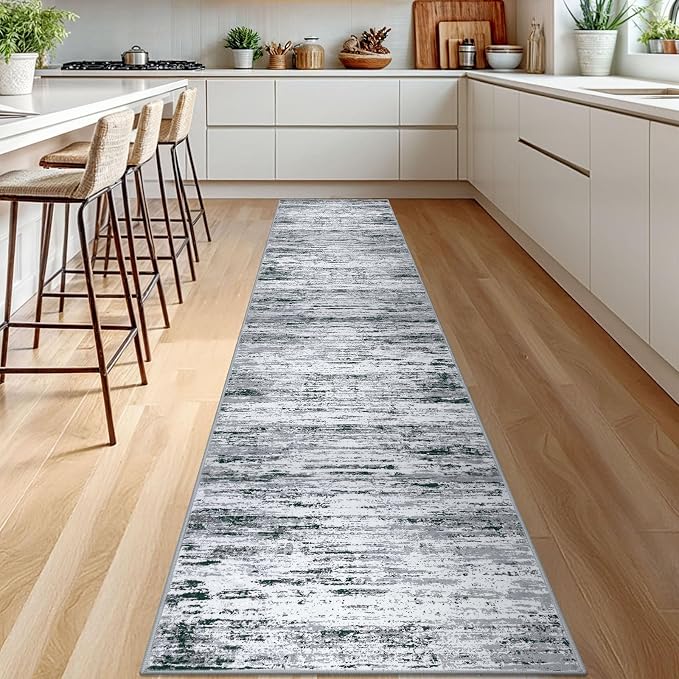 Modern Abstract Runner Rug 2.6x12 - Image 2