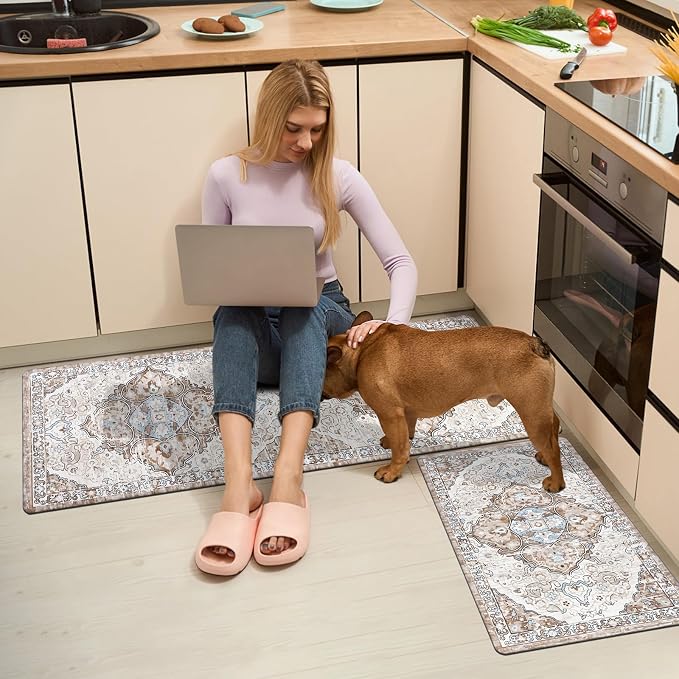 Ileading Anti Fatigue Kitchen Rugs Sets of 2 Cushioned Kitchen Mats - Image 7
