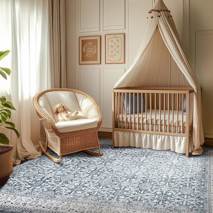 jinchan Floral 5x7 Area Rugs for Bedroom - Image 3