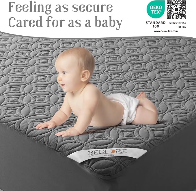 BEDLORE Waterproof Mattress Protector, Queen Size Mattress Pad Noiseless - Image 7