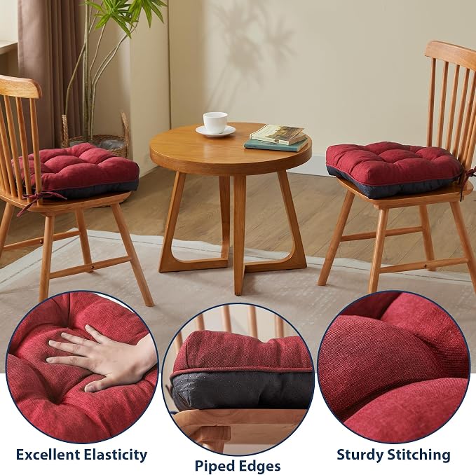 Chair Cushions for Dining Chairs, Seat Cushions for Kitchen Chairs, Indoor Seat - Image 5