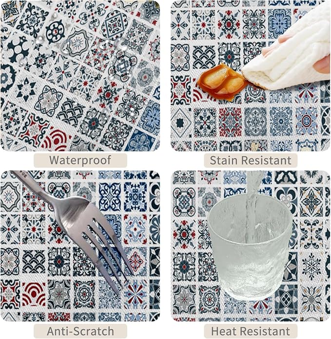 54x70inches Moroccan Tablecloth Oriental Eastern Pattern - Image 4
