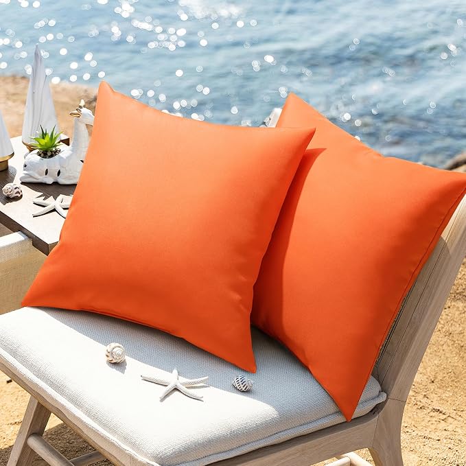 Phantoscope Pack of 4 Premium Dual Usage Outdoor Pillow Inserts, Waterproof - Image 2