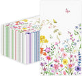 100 PCS Wildflower Paper Napkins, Disposable Flower Bathroom Guest Hand Towels by Unknown