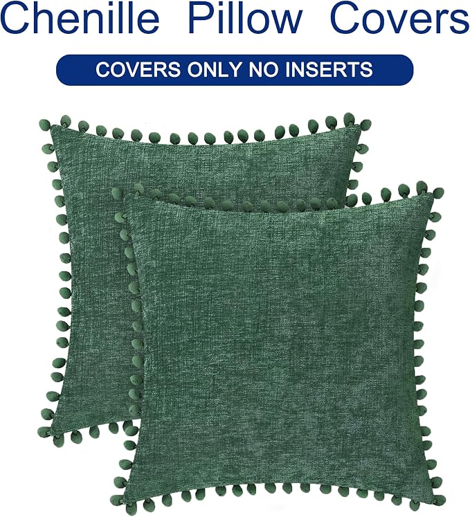 CaliTime Christmas Throw Pillow Covers Decorative 22 X 22 Inches Pack of 2 Cozy - Image 6
