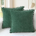 CaliTime Christmas Throw Pillow Covers Decorative 22 X 22 Inches Pack of 2 Cozy by CaliTime
