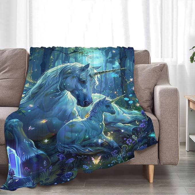 Unicorn Throw Blanket - Image 3