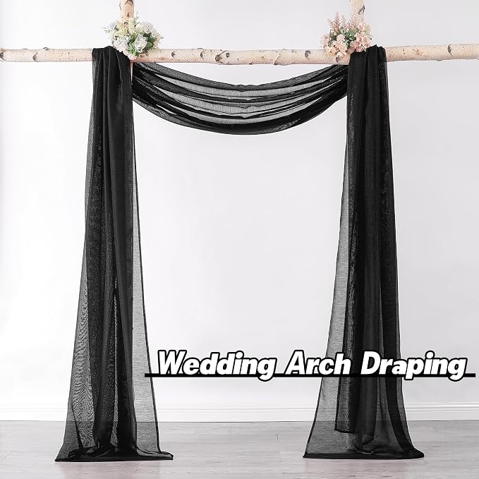 DONREN Luxury Soft Sheer Curtains Scarf - Image 2