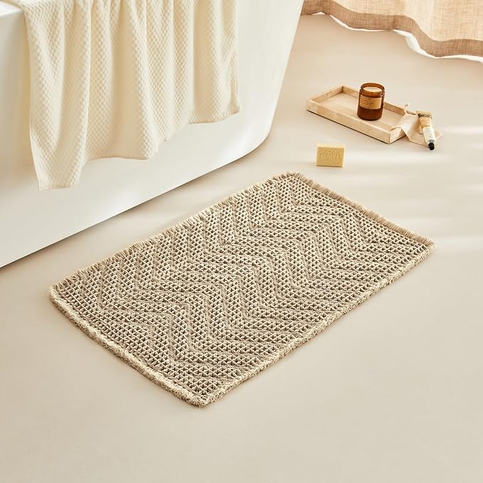 Bathroom Floor Mat, Boho Bath Rug, Super Absorbent Bath Mat, Bathroom Rugs Non - Image 8