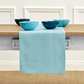 Solino Home Linen Aqua Blue Table Runner 120 Inches Long by SolinoHome