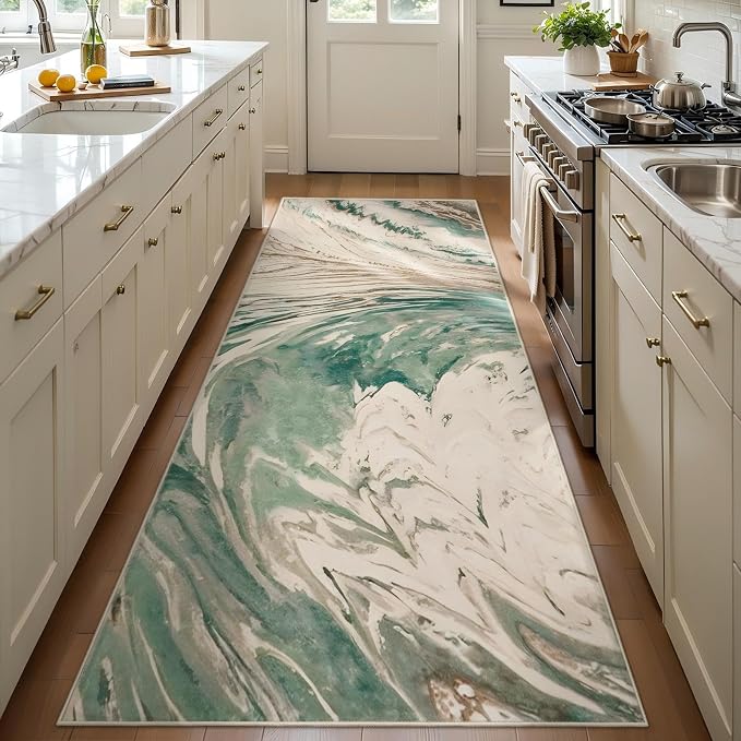 Ciicool 2x6 Washable Runner Rug, Modern Abstract Soft Hallway Rugs Runner by CIICOOLHomeDeco