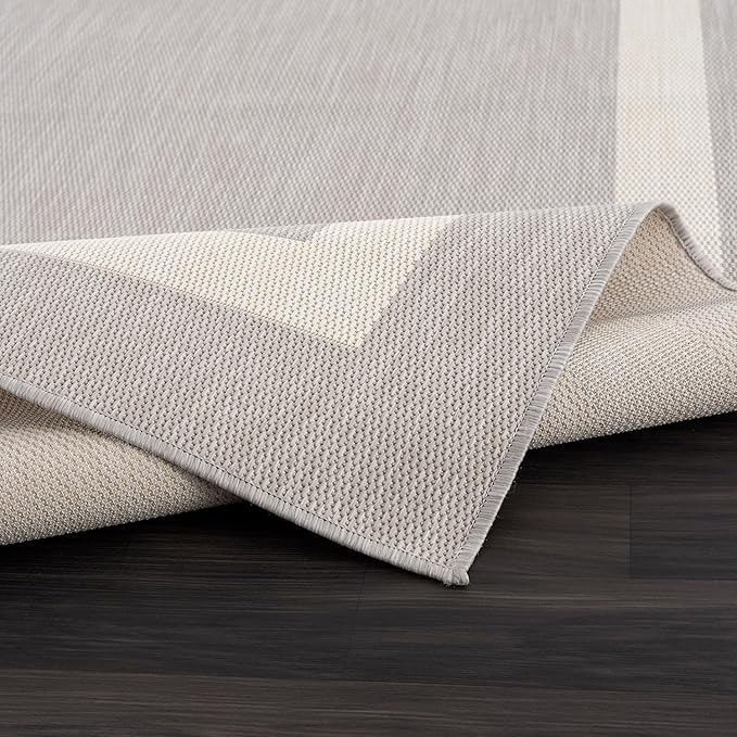 CAMILSON Outdoor Rug 5x7, Modern Outside Rugs - Image 4