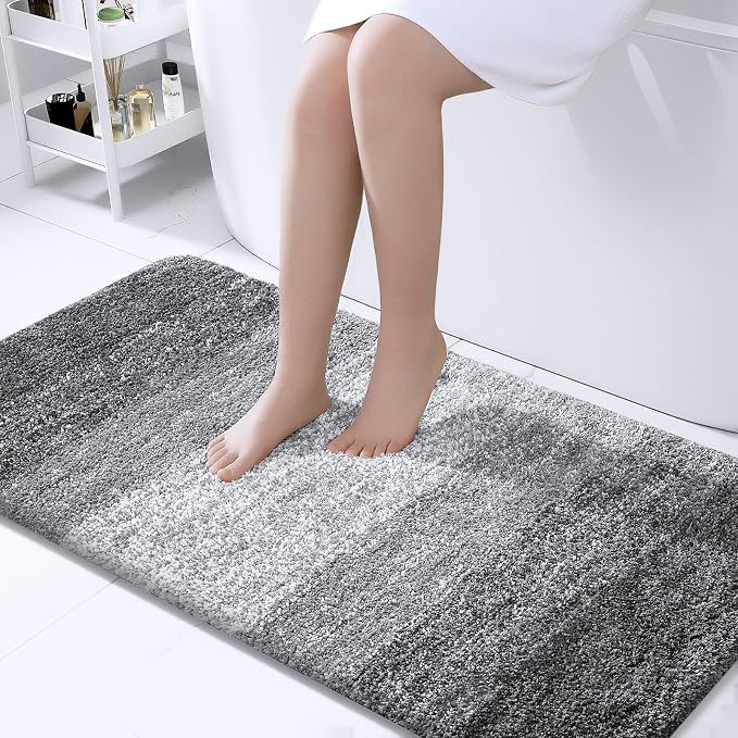 OLANLY Bathroom Runner Rugs 44x24, Extra Soft Absorbent Microfiber Bath Rugs by OLANLY