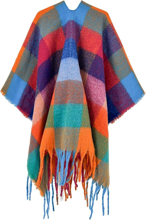 Breezy Lane Women's Shawl Wraps Warm Poncho Ruana Wrap Cardigan - Image 3