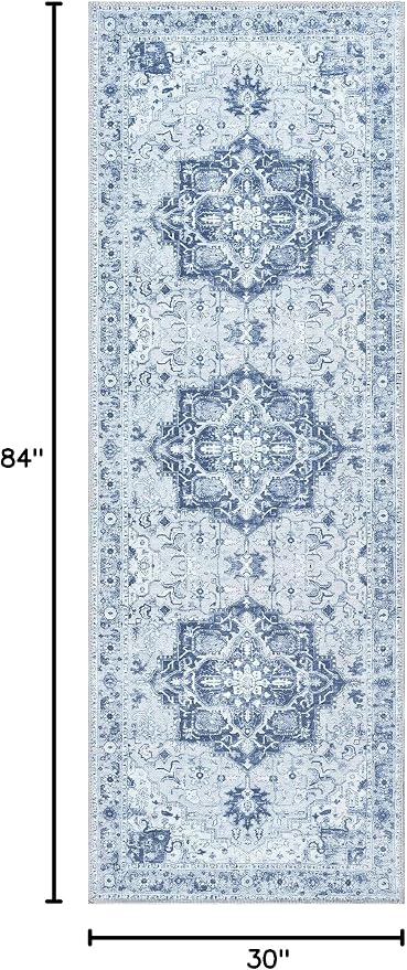 Bloom Rugs Washable Non-Slip 7 ft Runner - Image 2
