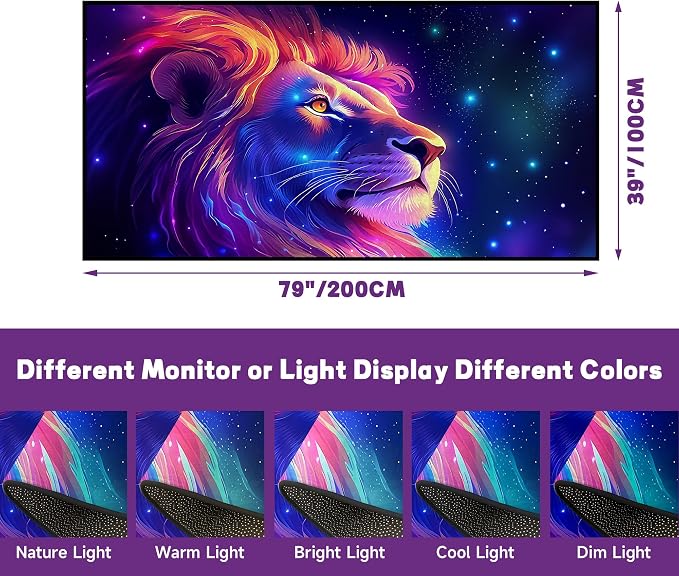 Galaxy Lion Rug 3D Fierce Lions Area Rugs - Image 4