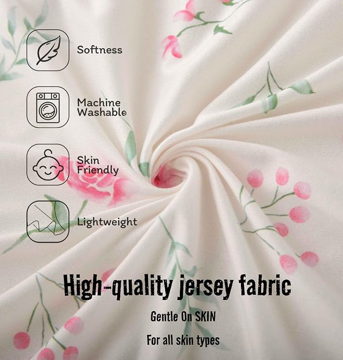 SDY Jersey Bassinet Sheets for Baby Boys and Girls, 32 "x 16 "x 4", 2 Pack - Image 4