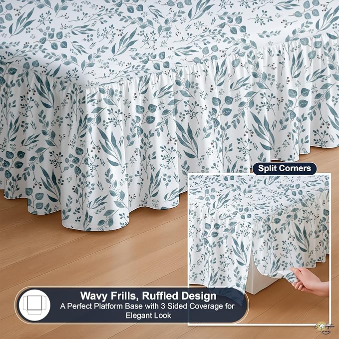 Cottington Lane Ruffled Bed Skirt Full Size - Image 7