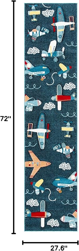 SAFAVIEH Carousel Kids Collection Runner Rug - Image 2