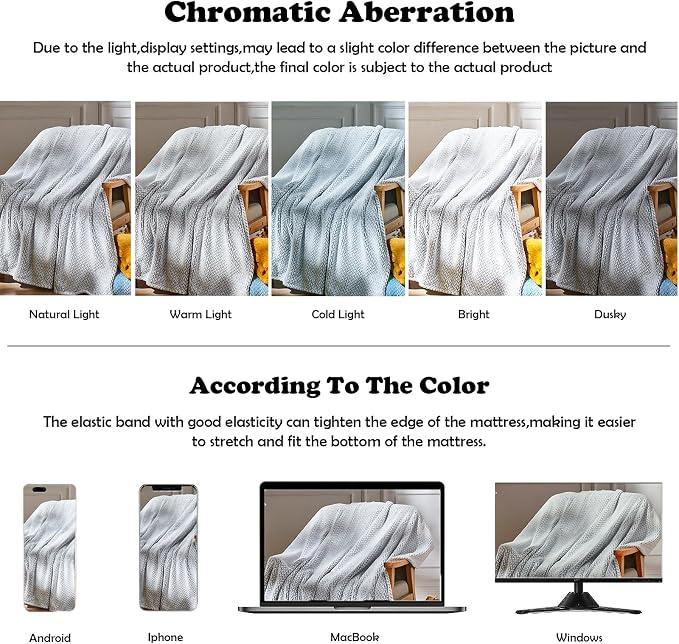 NEWCOSPLAY Super Soft Throw Blanket Frosty Dark Grey Premium Silky Flannel - Image 6