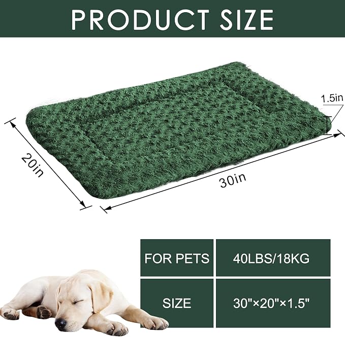 Washable Dog Bed Plush Orthopedic Outdoor Crate Mat - Image 7