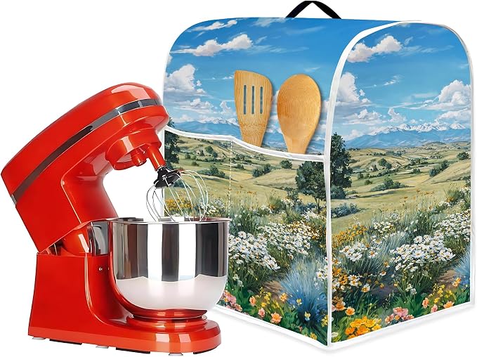 Mixer Dust Cover for 6-8 Qt Stand Mixer, Cloth Cover - Image 5