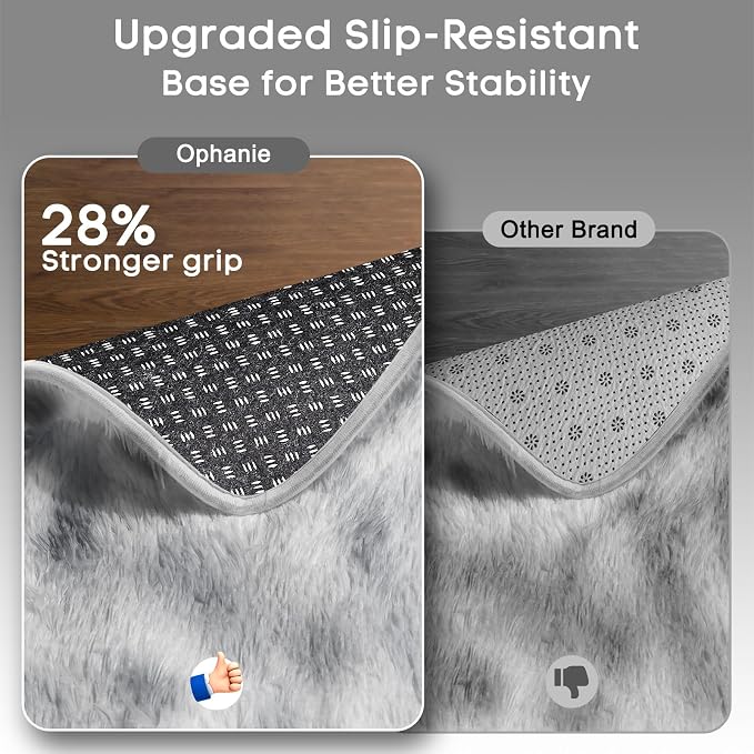Ophanie 4x6 Tie-Dyed Grey&White Area Rugs - Image 4