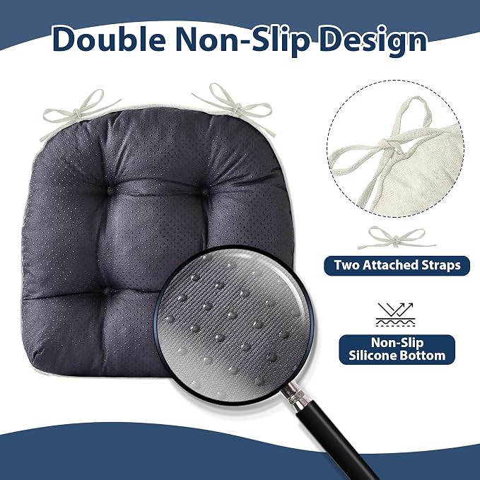 Chair Cushions for Dining Chairs, Seat Cushions for Kitchen Chairs, Indoor Seat - Image 4