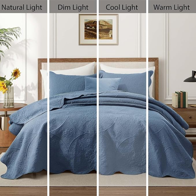 IR Imperial Rooms 8 Pack Quilt King Size Bedding - Image 8