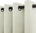 Easy-Going Linen Look Blackout Curtain Grommet Window Curtain Drapes by Easy-Going