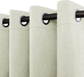 Easy-Going Linen Look Blackout Curtain Grommet Window Curtain Drapes by Easy-Going