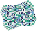 Ambesonne Mid Century Place Mats Set of 4, Geometric Modern Art Design in The by Ambesonne