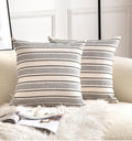 Decorative Boho Throw Pillow Covers, Farmhouse Textured Pillow Case, 20 x 20 by Cethom