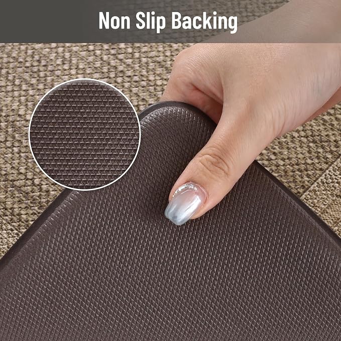 KIMODE Anti Fatigue Kitchen Mats, Boho Distressed Kitchen Floor Mats - Image 4